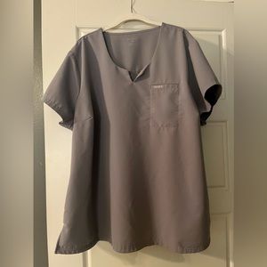 Jaanuu Scrub Set Grey 3X top 2X bottoms